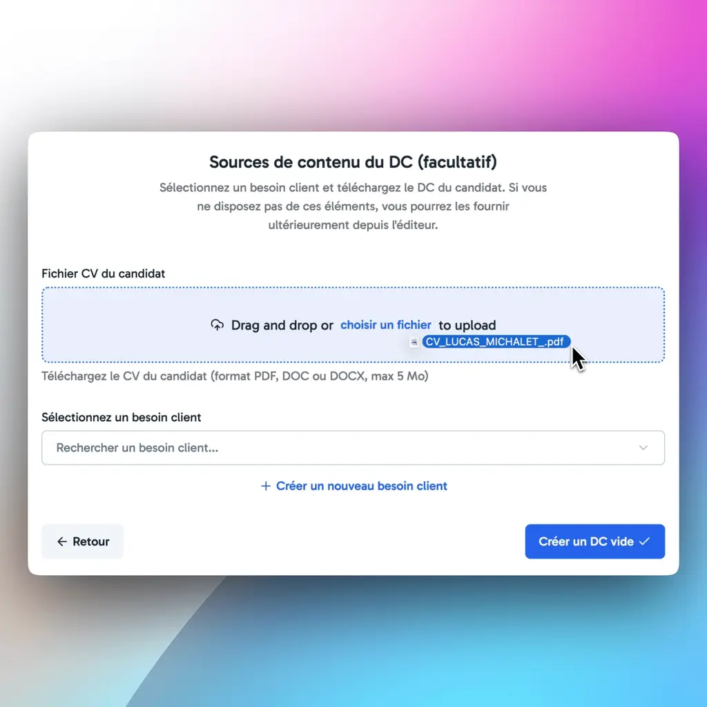Templates personnalisables