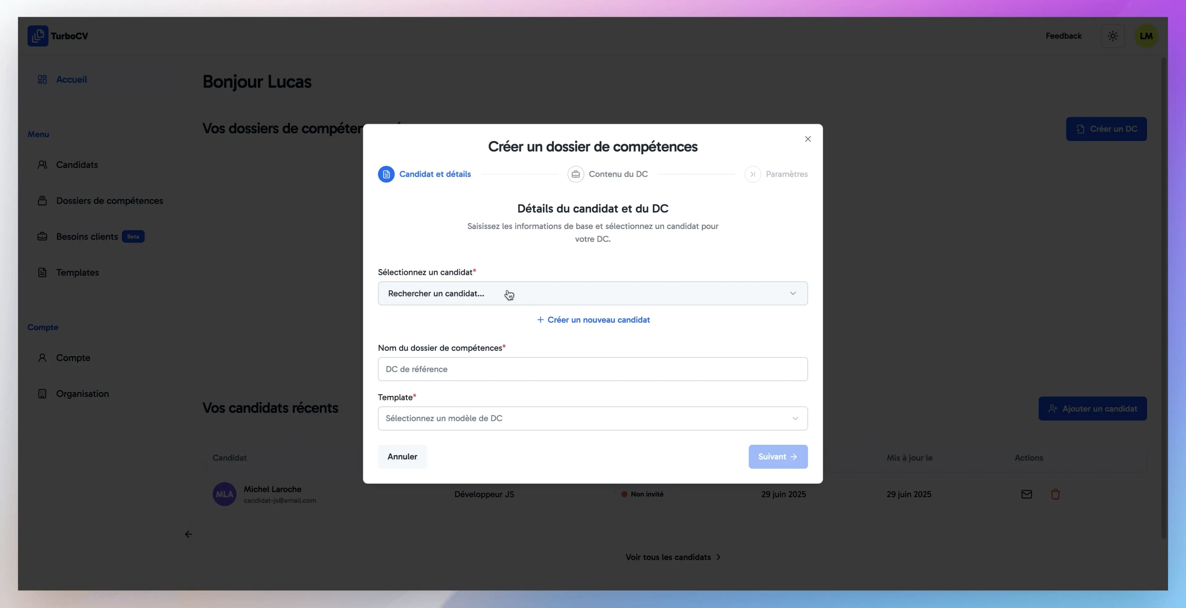 Amélioration du processus de création des dossiers de compétences preview